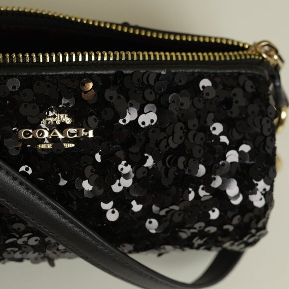 Coach Nolita Barrel Bag, Black Sequins - Picture 4 of 7